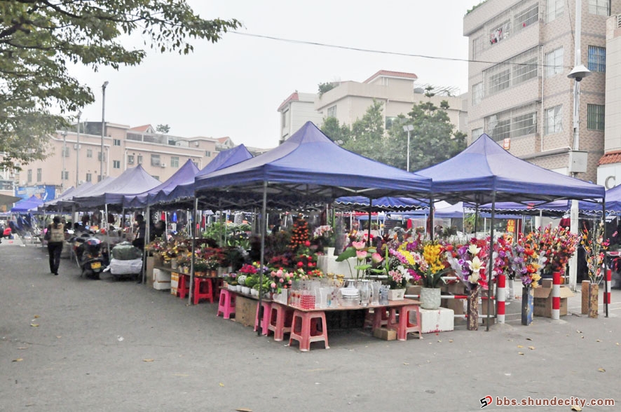 勒流百花街墟市的最后一天