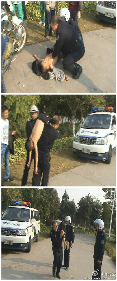 顺德好人民警卢能业“跑水”救人