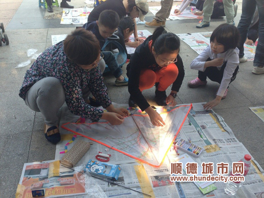 容桂朝阳：制作风筝，放飞梦想