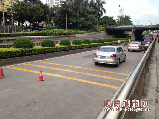 小心，穿过容桂文海路下穿隧道要减速
