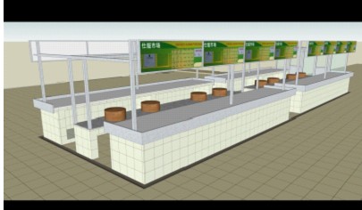 仕版市场动工改造，10月重新使用