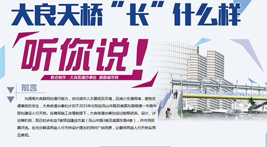 网友建言：大良天桥要走“简约实用”风