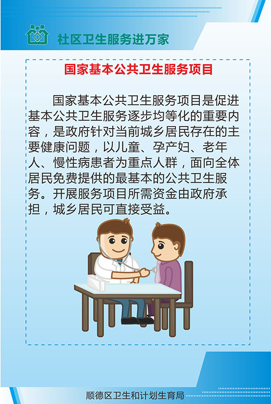 国家基本公共卫生服务项目知多少?