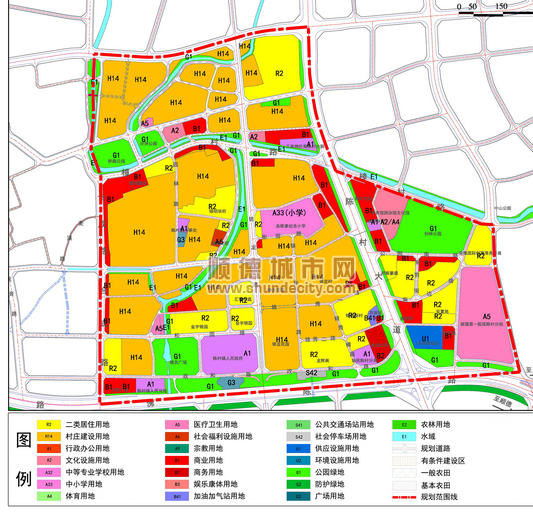 陈村旧城区控规，伦桂路将延伸到这里