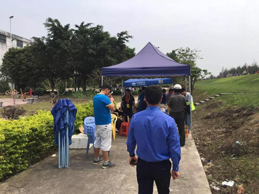 护航50公里徒步，北滘发挥城市管理职能
