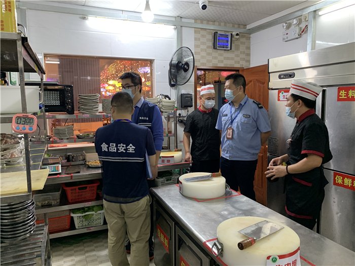 乐从开展天佑城省级食品安全示范街复审工作