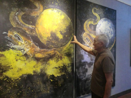 情牵故土，华侨艺术大师乐从办画展