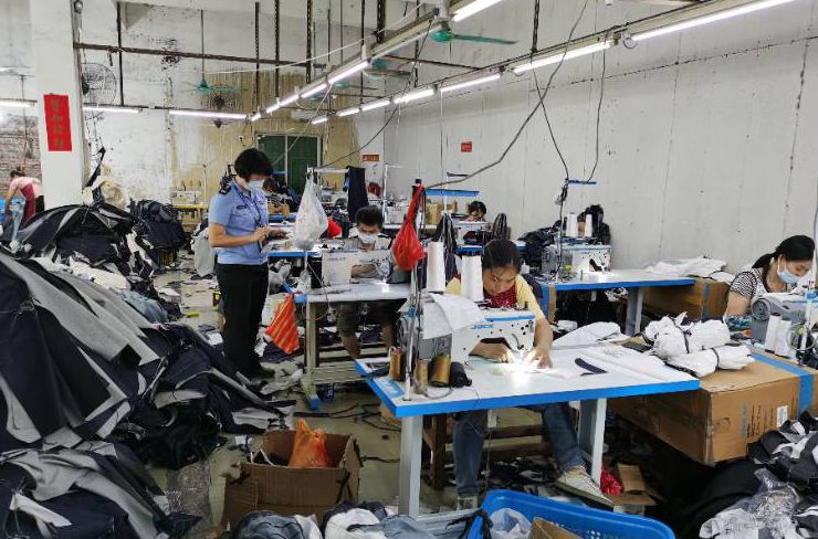 均安：在多层工业楼房内取缔一处无照牛仔裤工厂