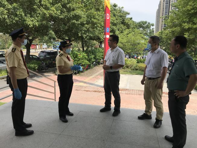 北滘：镇长带队，做好各项防台风措施