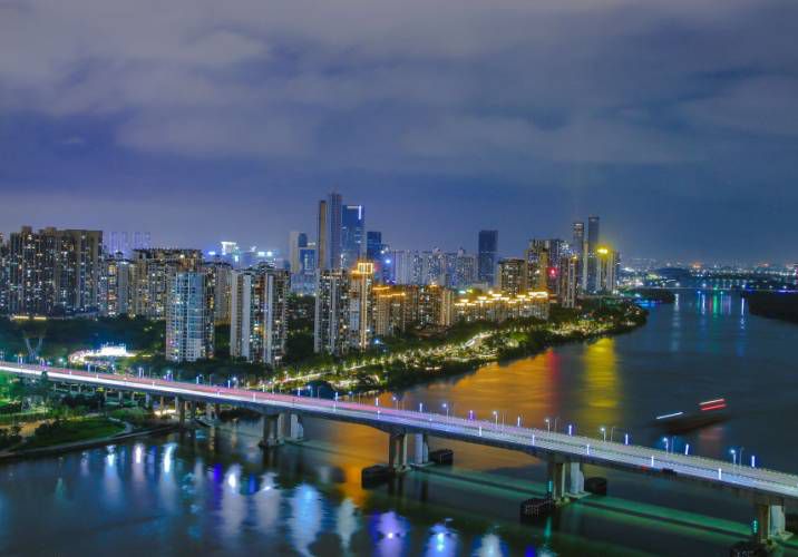 大良的流光夜景美不胜收！