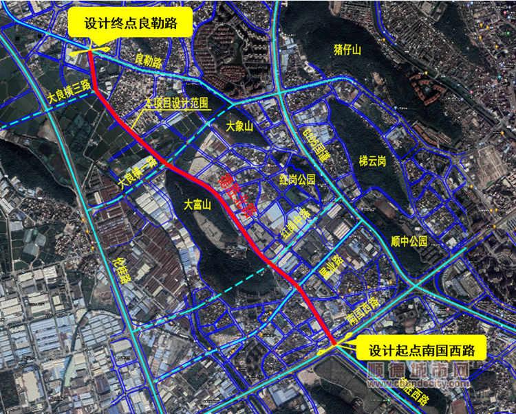 大良拟建德胜北路，计划2023年底开工