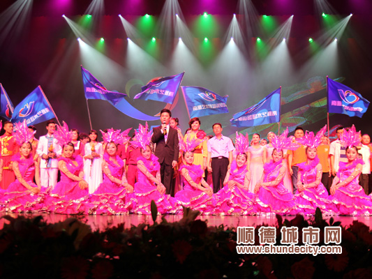 南雁舞翩翩，异地务工人员昨夜辉映演艺中心