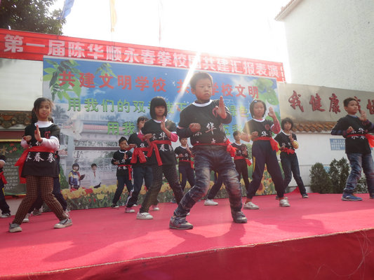 杏坛永春小子真帅！拿了全区武术一等奖