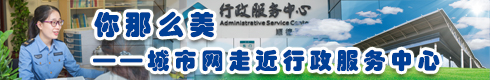 你那么美，城市网走进行政服务中心