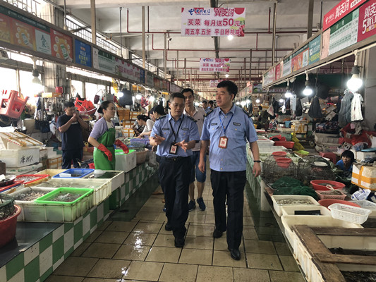 区市监局到北滘督检扫黑除恶专项斗争工作