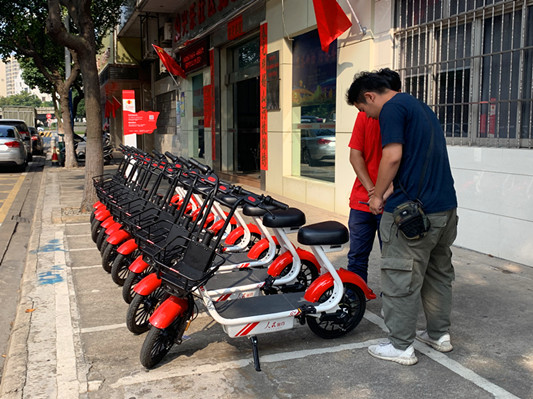 乐从首批1千辆共享电动自行车投入使用