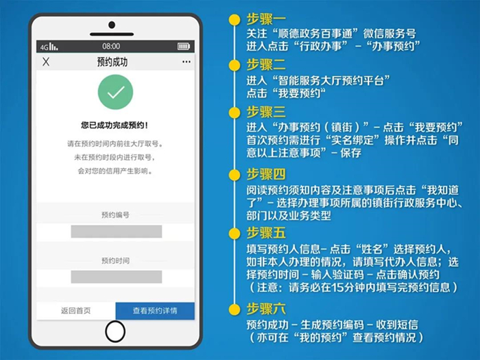 北滘派出所：办事预约手机“一点通”