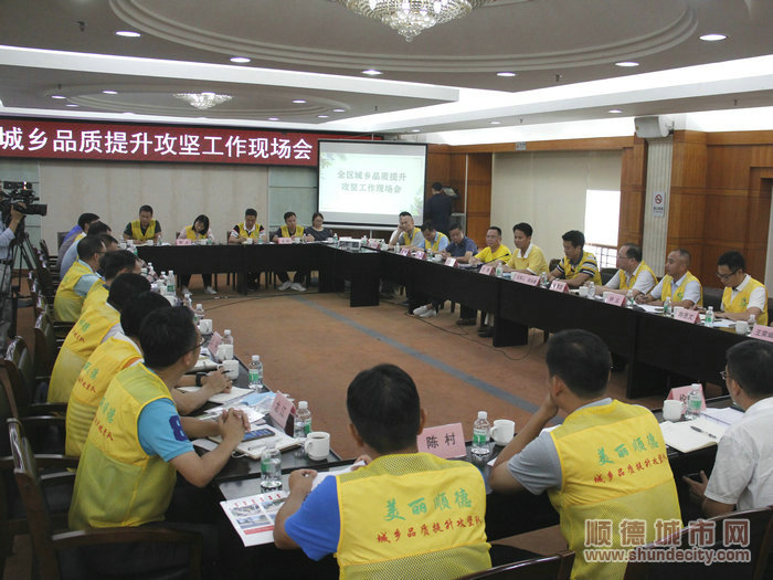 顺德区委副书记、区长王勇对城乡品质提升工作提要求。.JPG