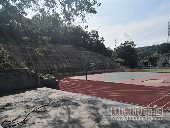 杏坛镇右滩胡兆炽小学篮球场东侧边坡崩塌地质灾害治理工程照片2.jpg