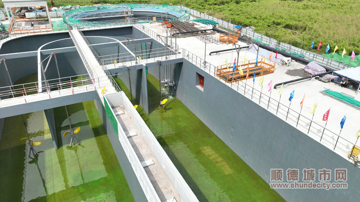 群力围污水厂扩建工程通水.jpg