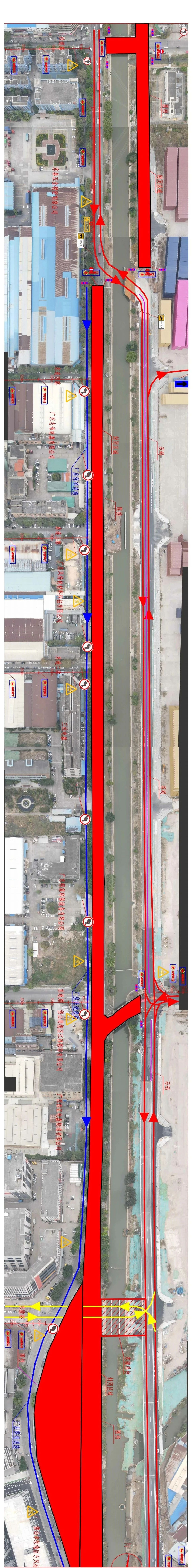 勒流港口路改造工程（一期）右侧全封闭施工