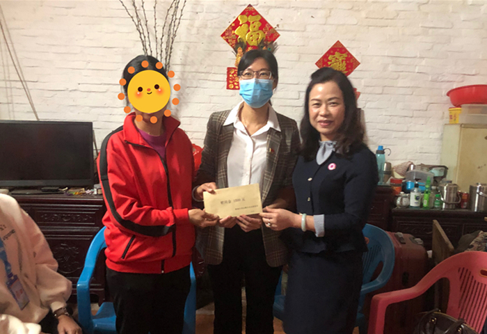 迎新春送温暖，杏坛妇联慰问困难群众