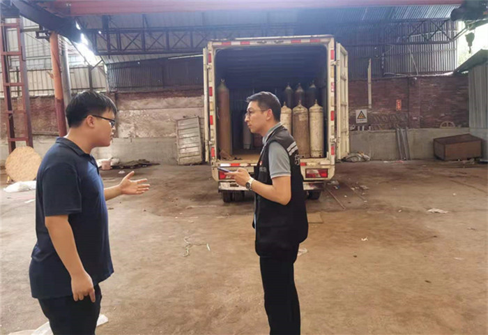 陈村：主动出击，取缔非法工业气体窝点