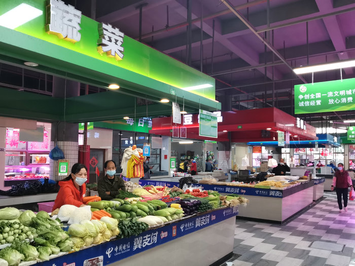大良这个农贸市场升级中，目标：五星级
