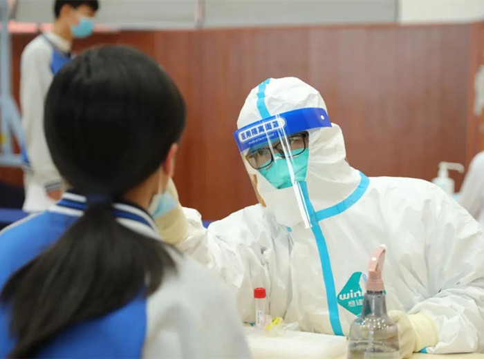 150分钟！京师励耘实验学校高效完成全员核酸采样