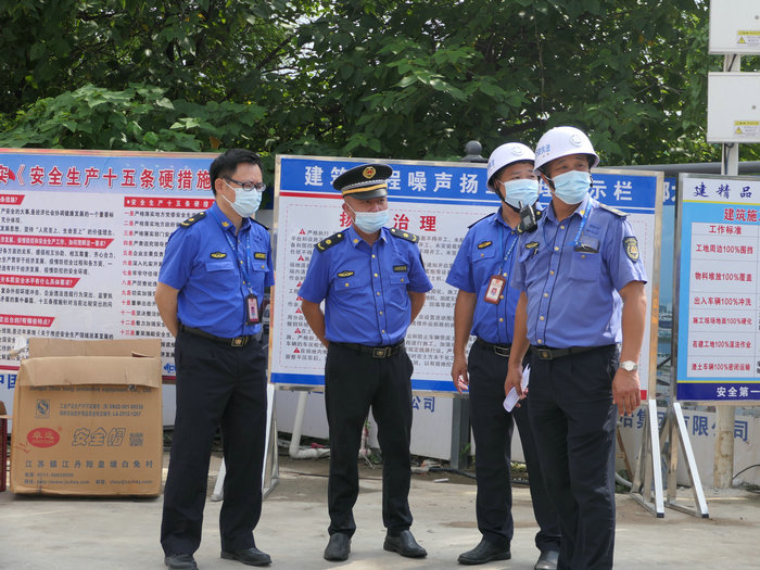 用科技管工地，伦教落实扬尘防治“六个百分百”
