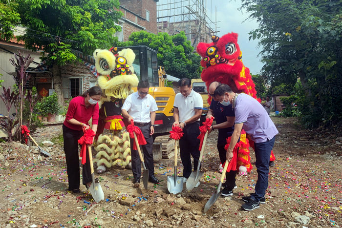 村民配合+企业捐赠，北滘莘村新沙片这条道路启动改造