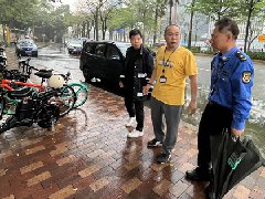 不惧风雨，北滘开展重点深化全国文明城市创建点位检查
