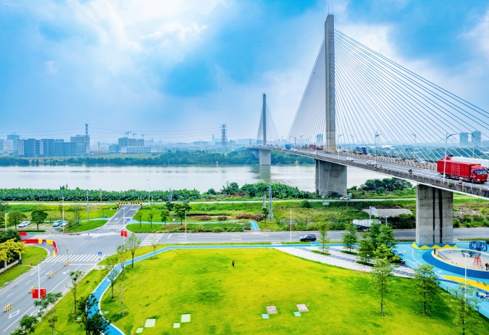 一起打卡桥畔公园，地点就在顺德高新区
