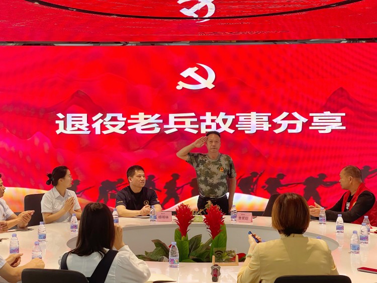 红色青春更硬核！陈村退役军人进企开讲